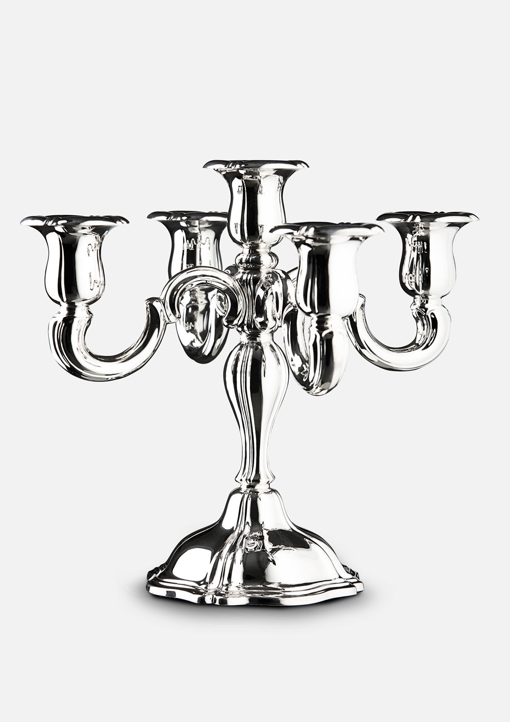 Candlestick 5 arms in silver