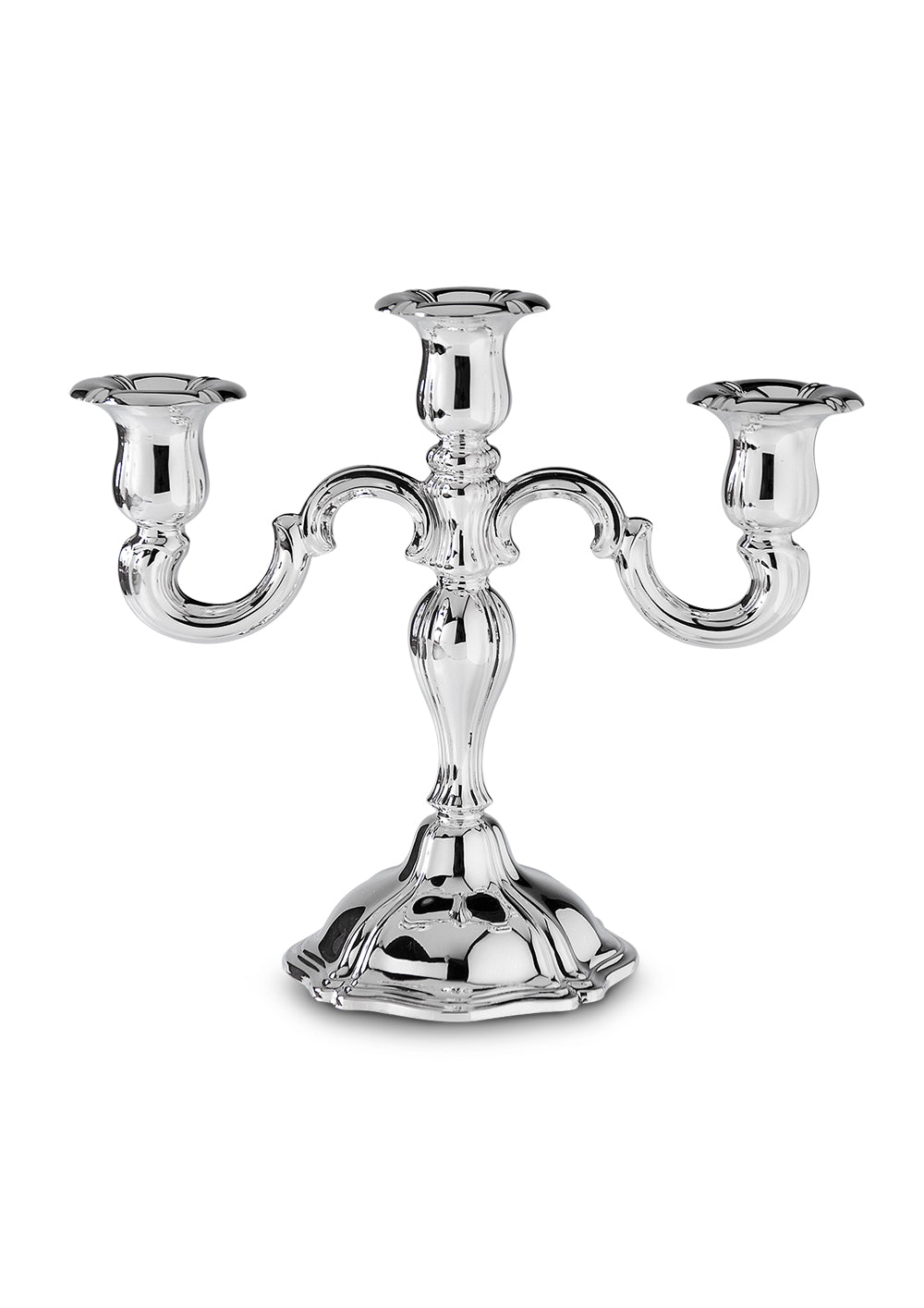 Candlestick 3 arms in silver