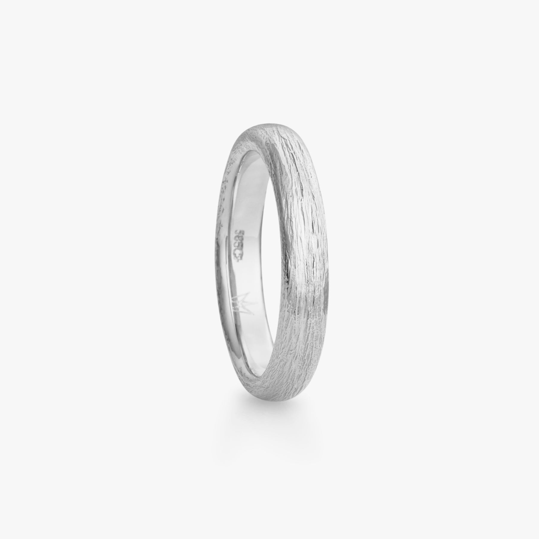 Fossefall ring in white gold, gentleman