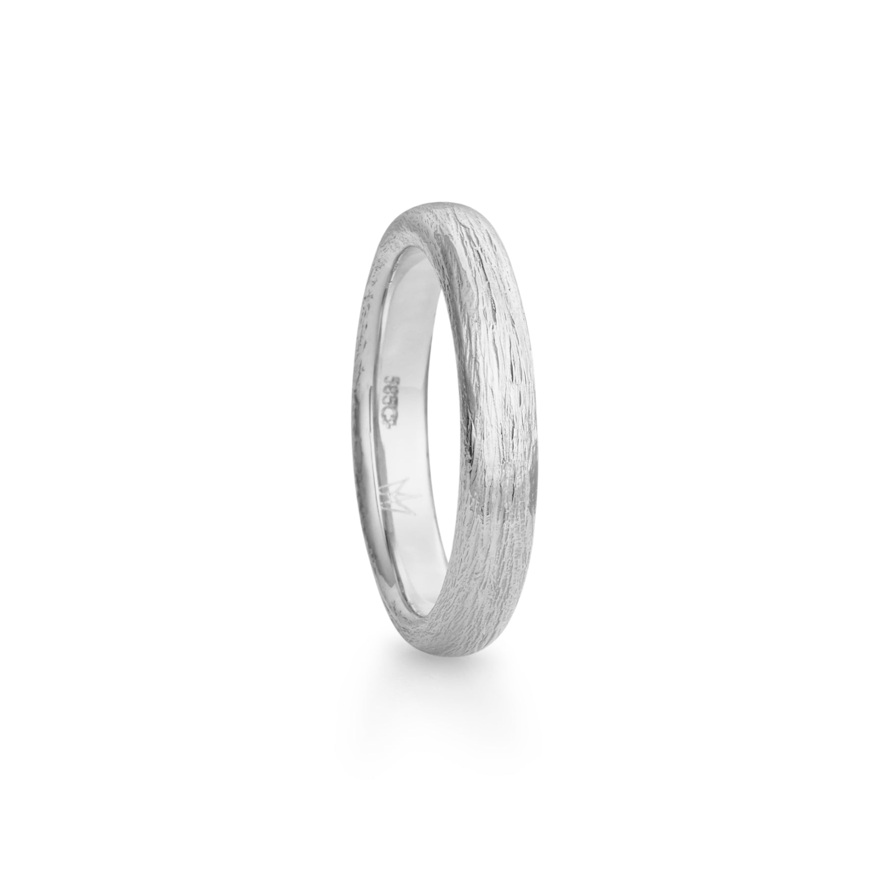 Fossefall ring in white gold, gentleman