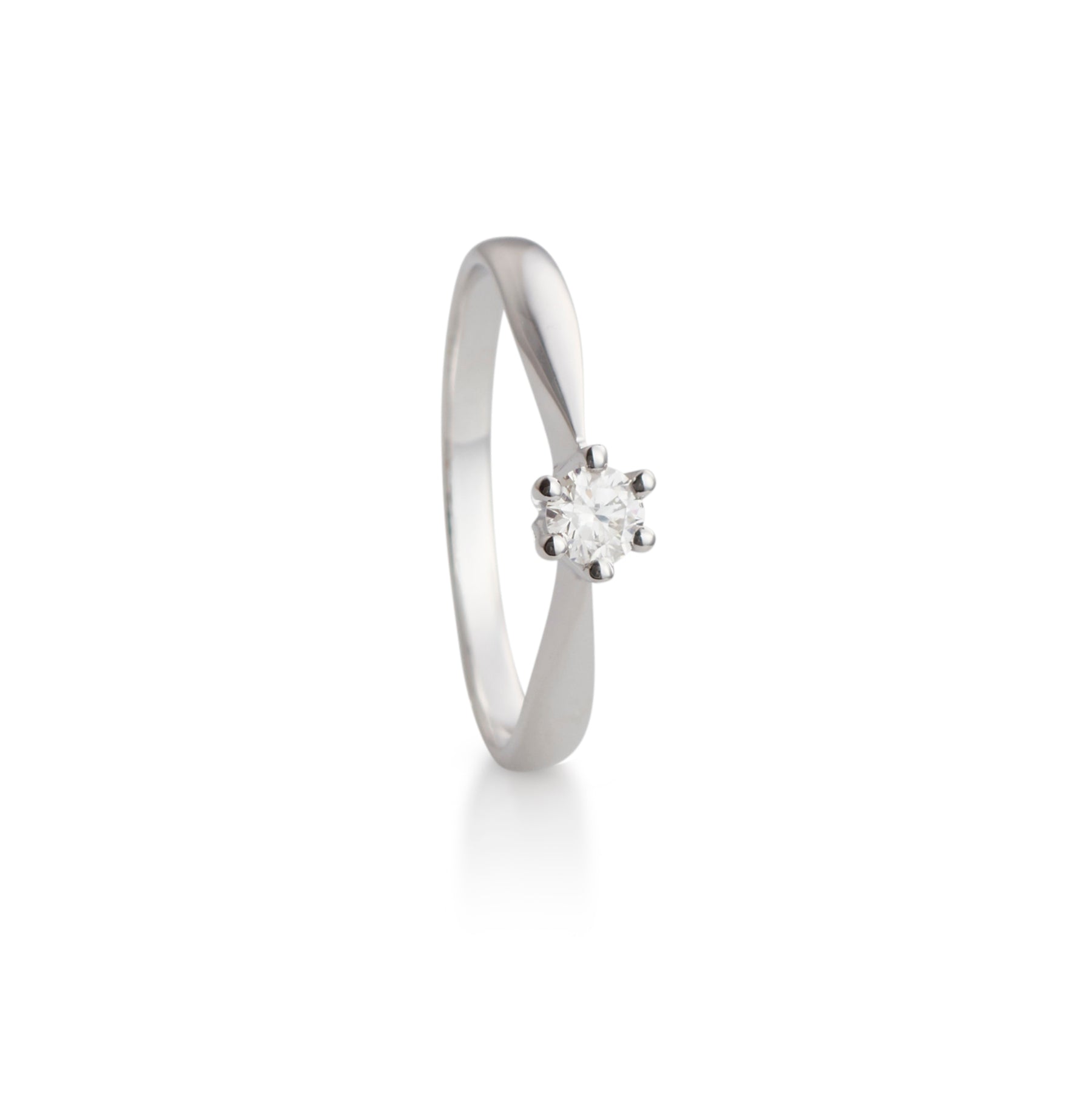 Marthe ring in white gold with diamond