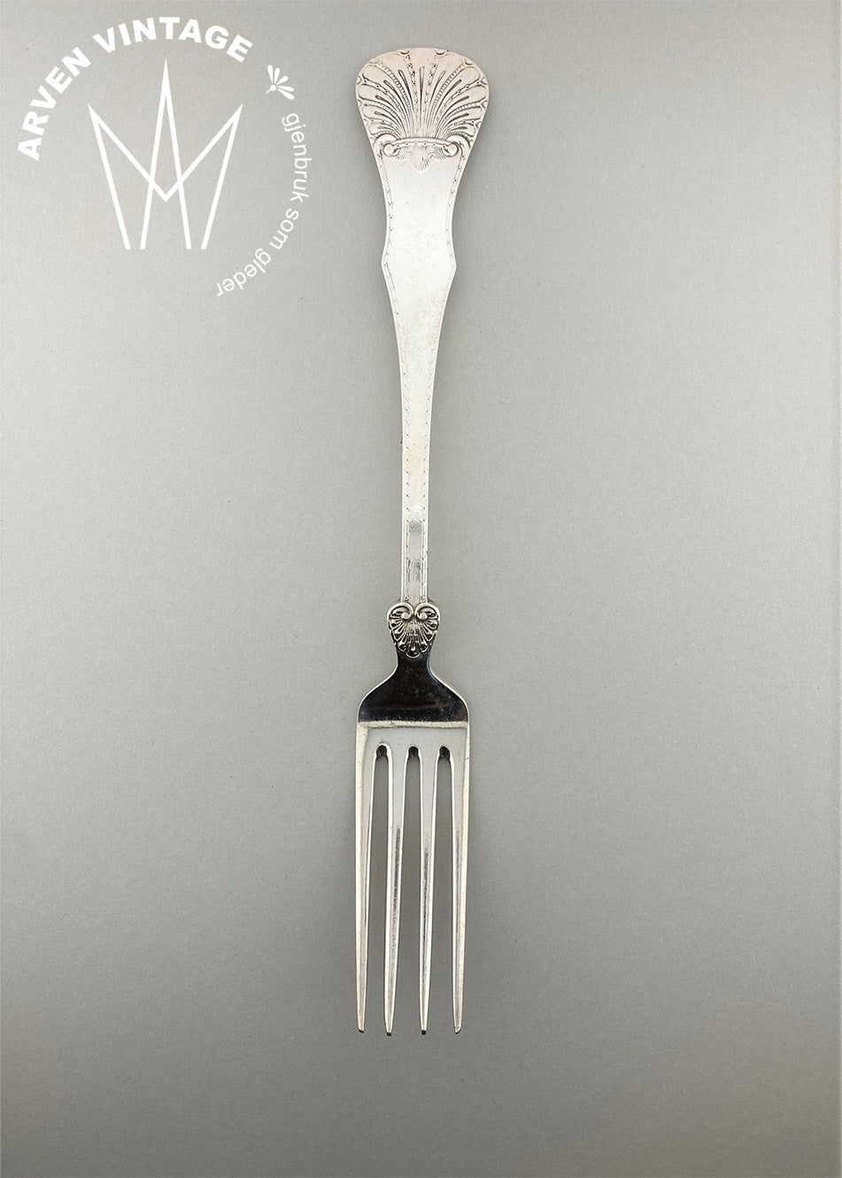 Vintage Queen dining fork large