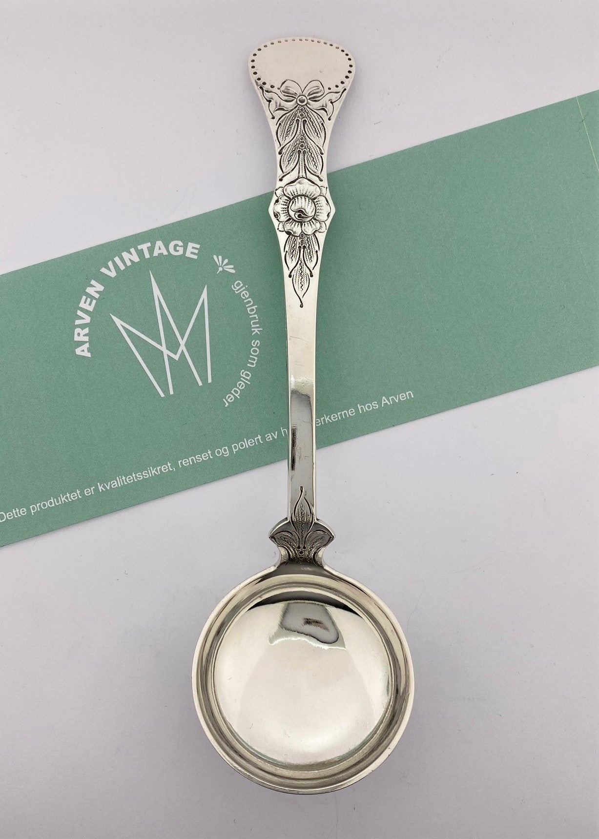 Vintage Rose large cream spoon