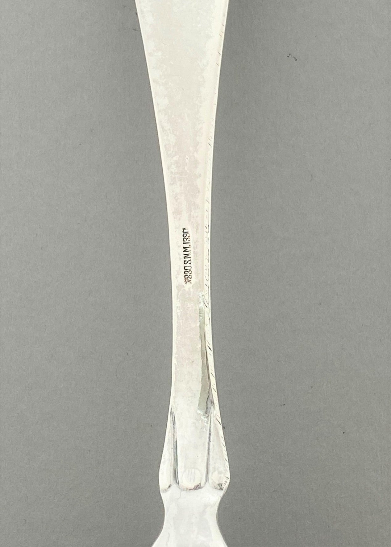 Vintage Hammered Shell Sandwich Spatula with Engraving