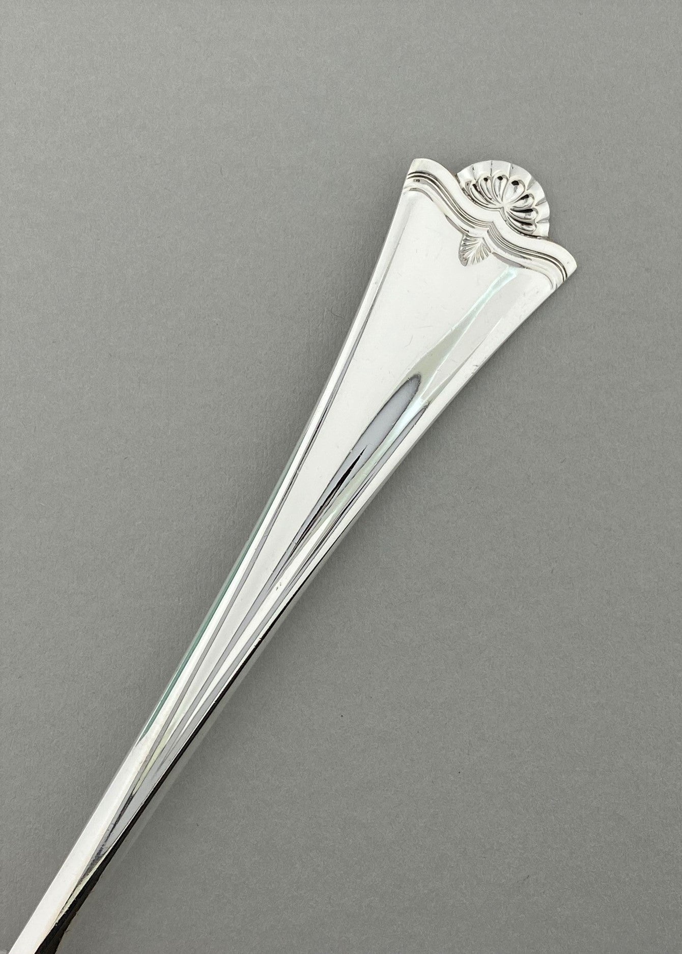 Vintage Konval small dining fork with engraving