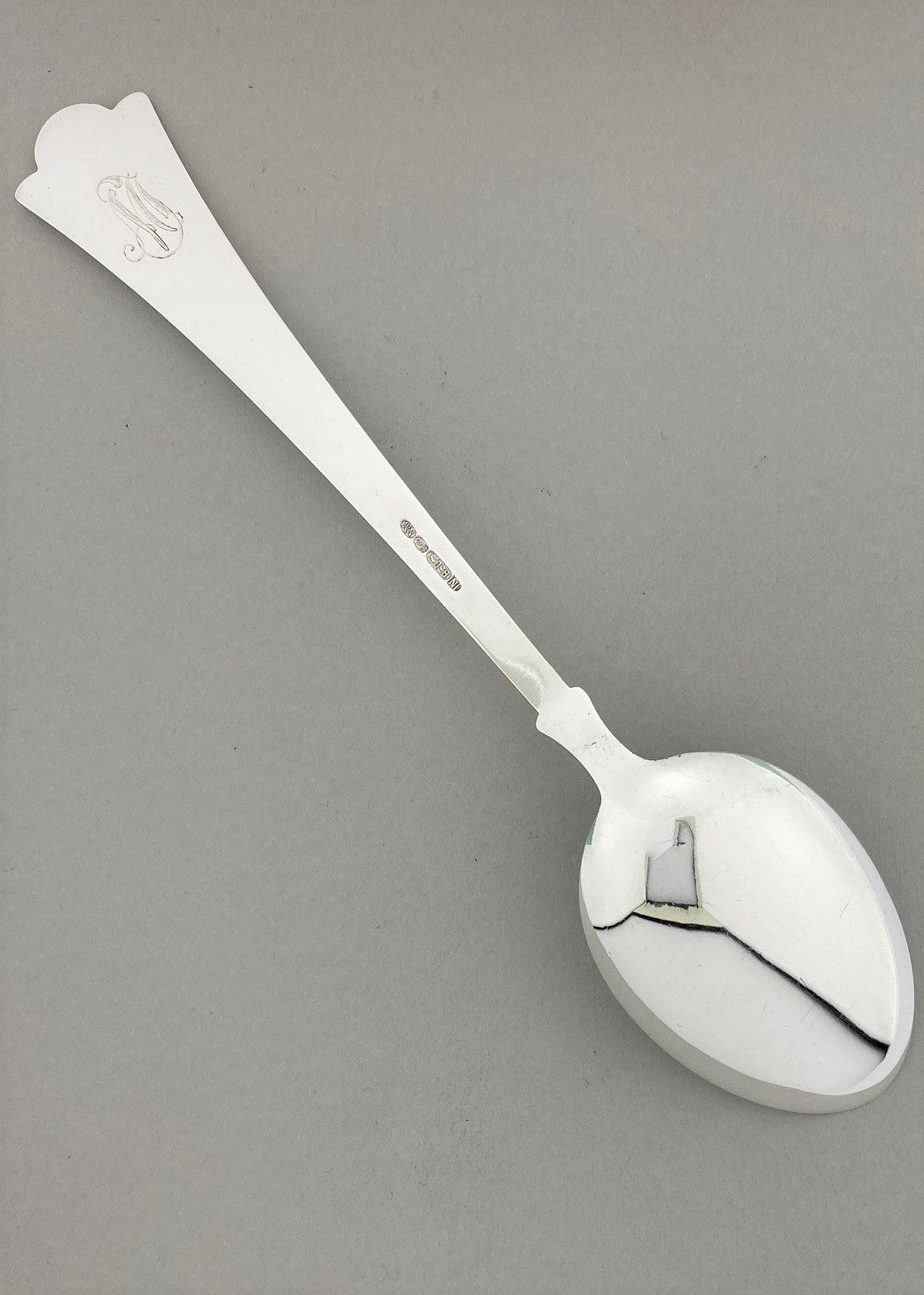 Vintage Konval small tablespoon with engraving