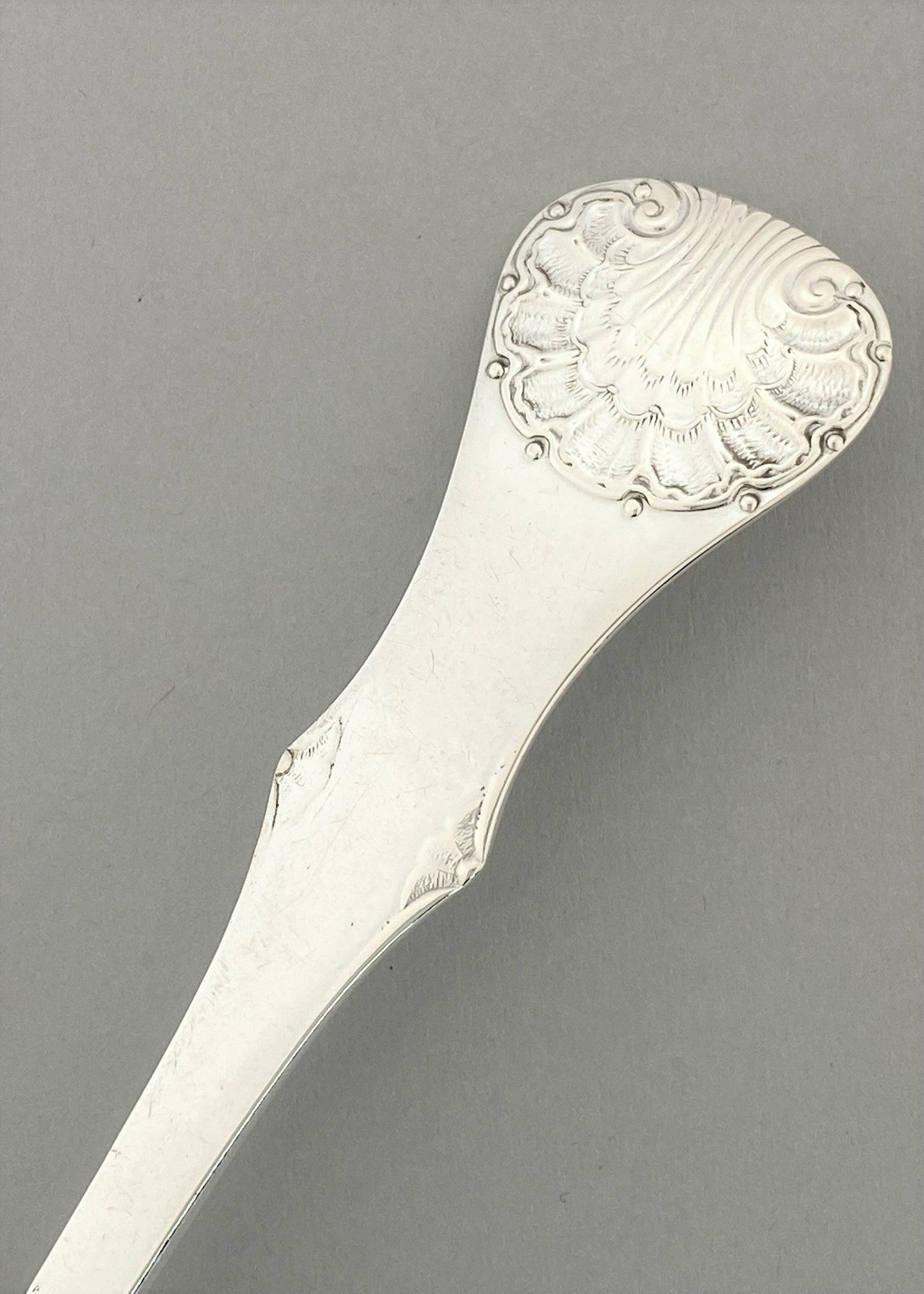 Vintage Mussel potato spoon