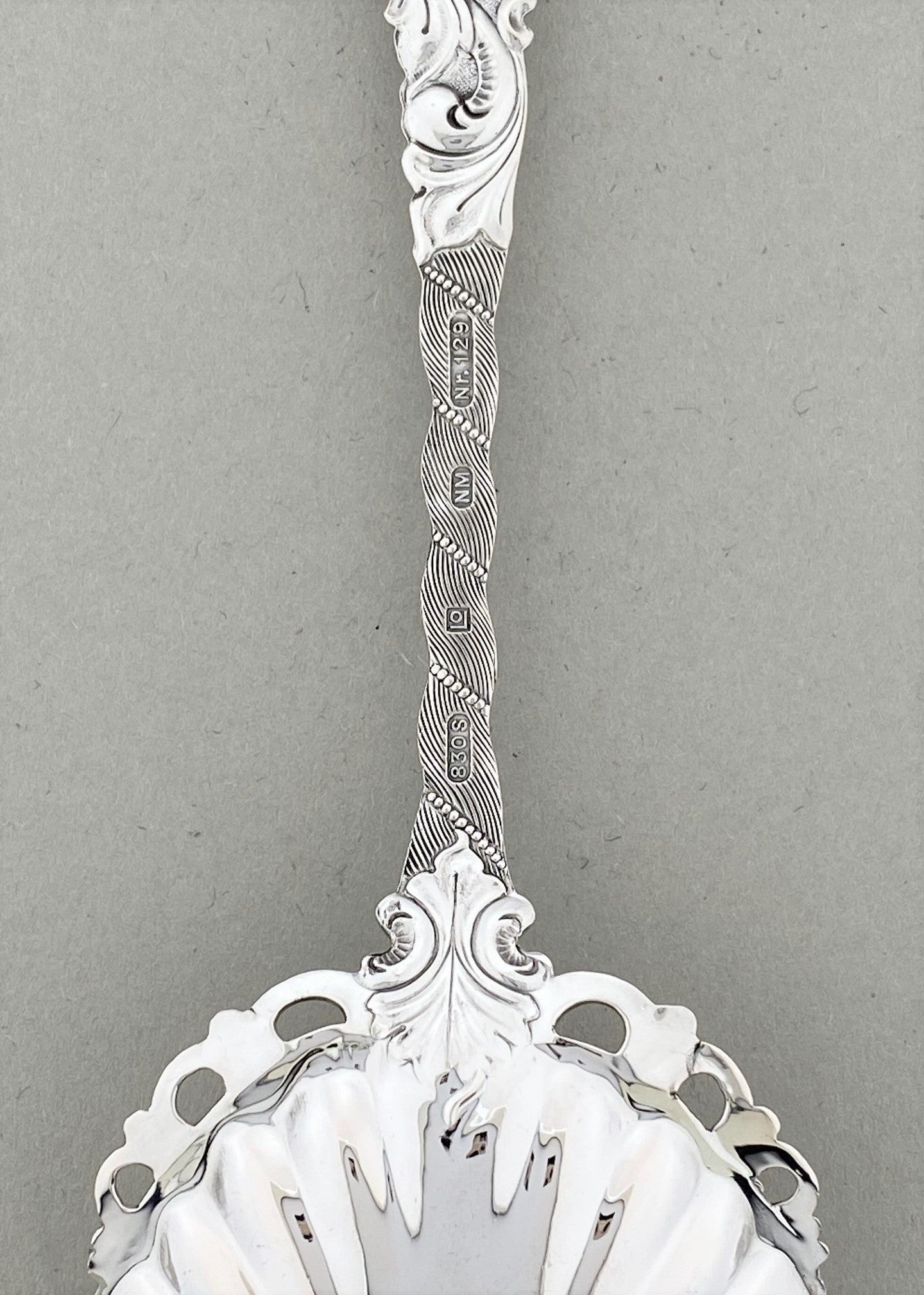 Vintage Double Rococo jam spoon 17.5cm