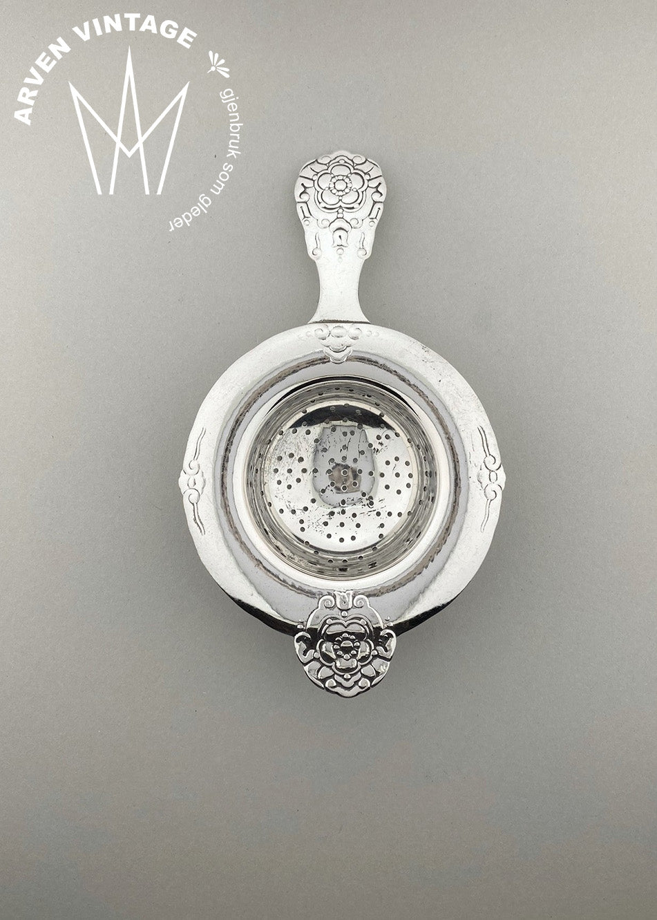 Vintage Hardanger tea strainer