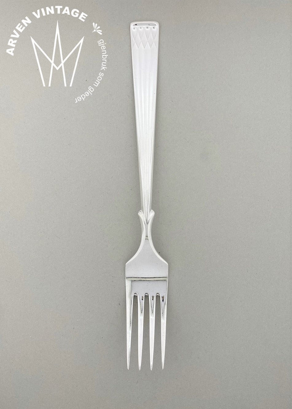 Vintage Heirloom silver large dining fork