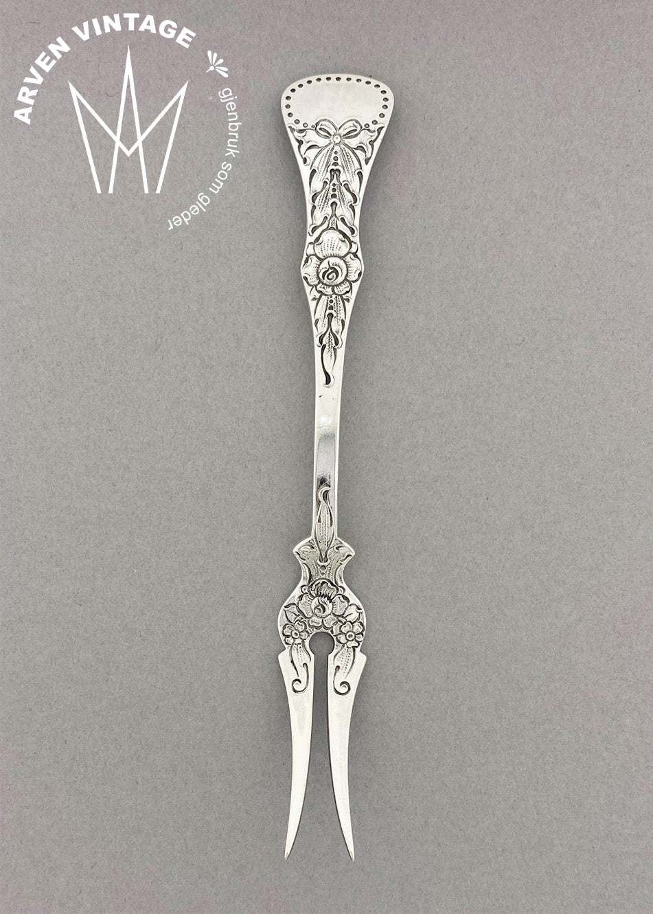 Vintage Rose butter fork / tapas fork