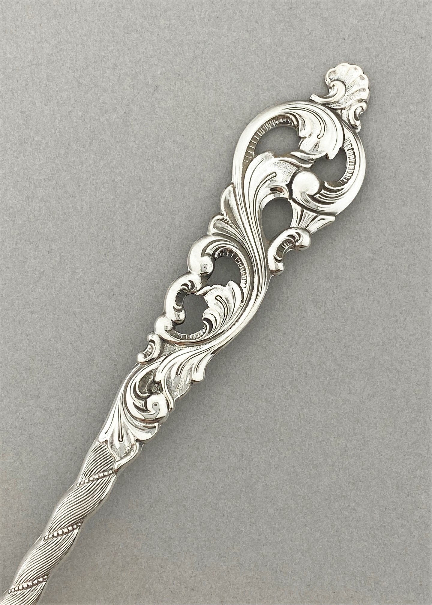 Vintage Double Rococo large tablespoon
