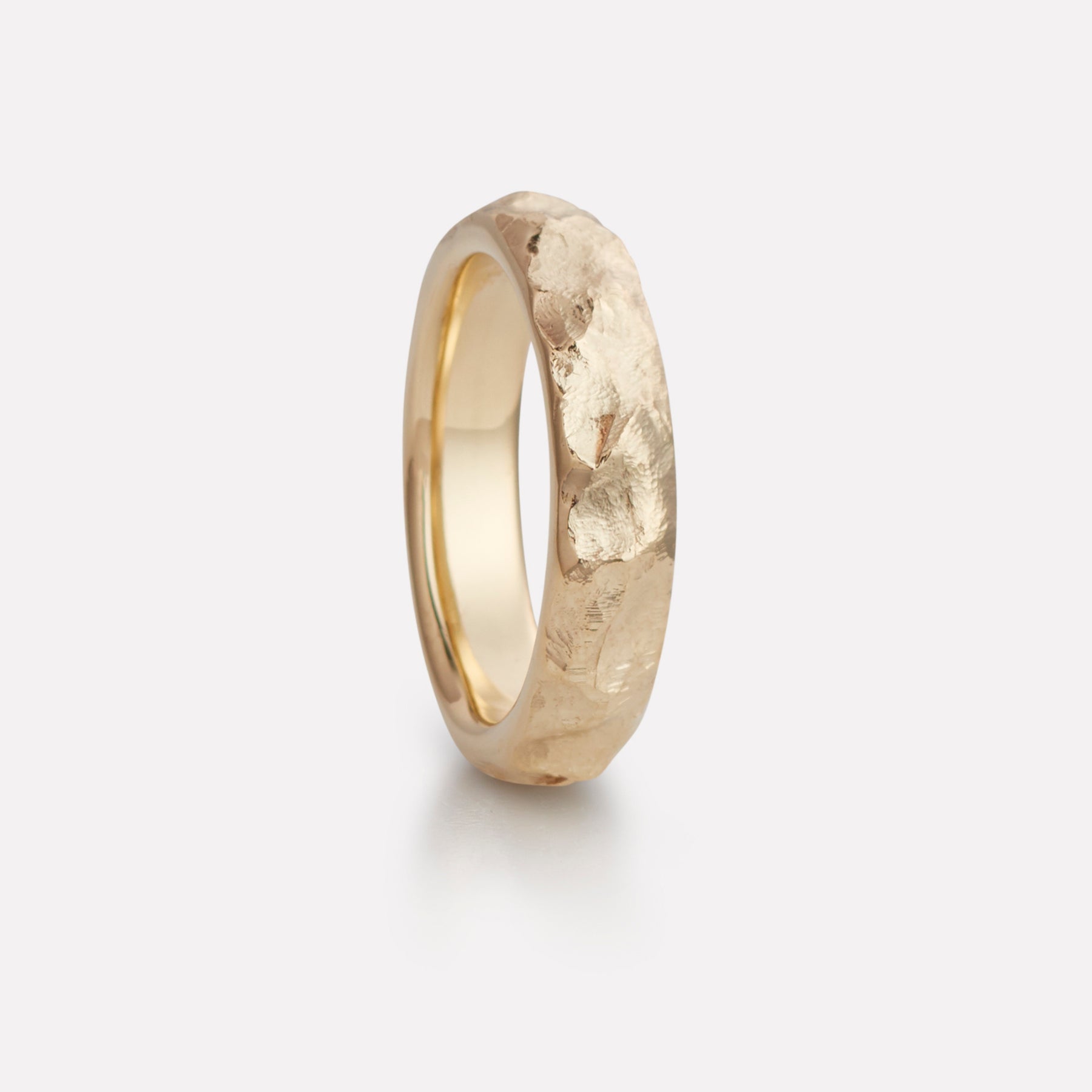 Fjell ring in yellow gold, men